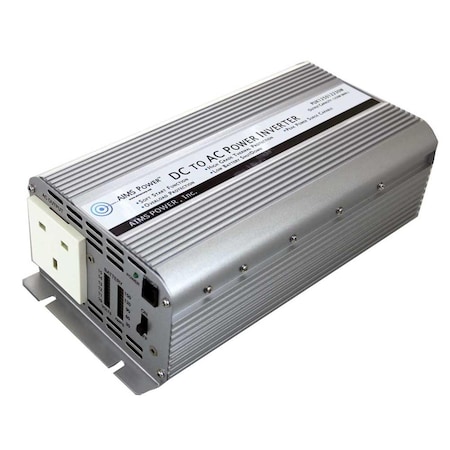 Aims Power UK Plug 230V European 1250W Power Inverter - 24V PUK125024230W